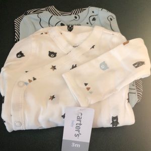 3 Pack long-sleeved newborn baby boy Onsies